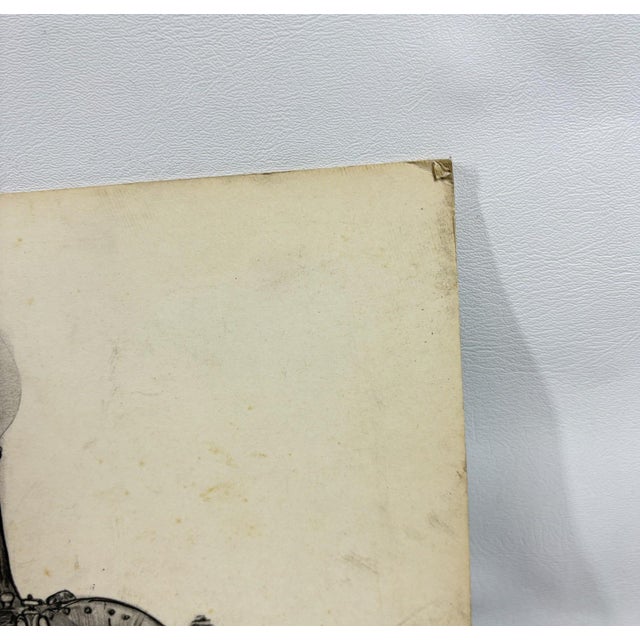 Black 1980 Steve Le Bailly Original Graphite Illustration of Union Pacific #490 For Sale - Image 8 of 8