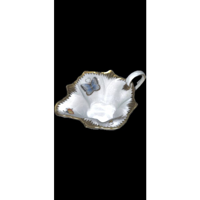 Mid-Century Modern Anna Weatherely Butterfly Spring in Budapest Handpainted Porcelian Series Cream & Sugar With Serving Trey For Sale - Image 3 of 10