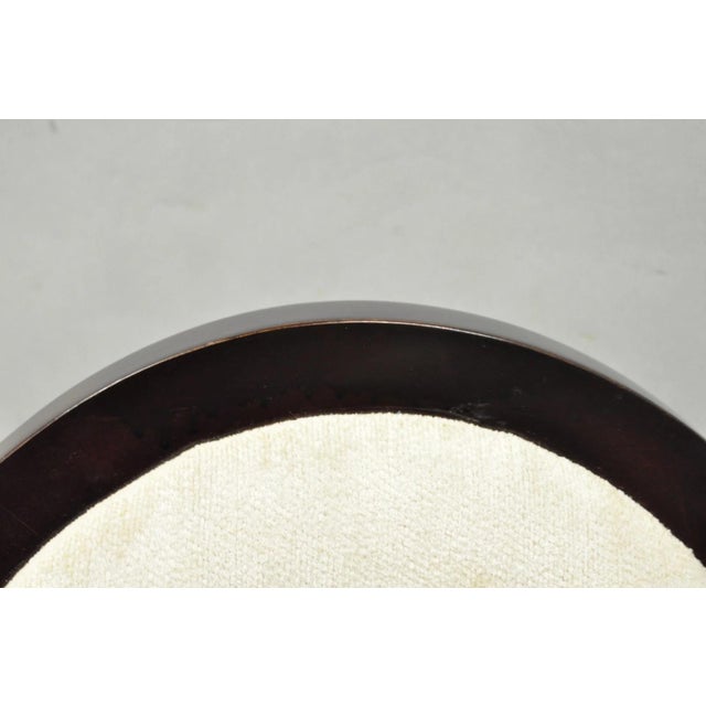 Barbara Barry for Baker Oval X-Back Mahogany Stain Dining Chairs - Set of 6 For Sale - Image 16 of 18