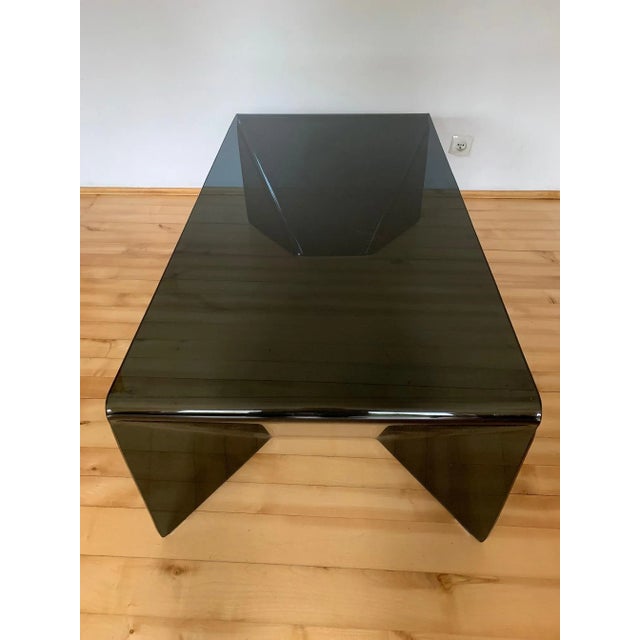 Glass Vintage Origami Coffee Table by Neal Small, 1960s For Sale - Image 7 of 12