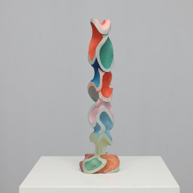 Ivan Stoyanov, Modernist Sculpture, 1981, Wood For Sale - Image 8 of 8
