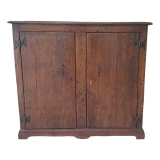 Vintage Umbrian Brown Sideboard in Poplar For Sale