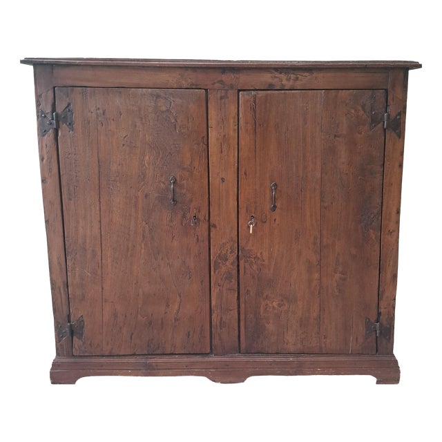 Vintage Umbrian Brown Sideboard in Poplar For Sale