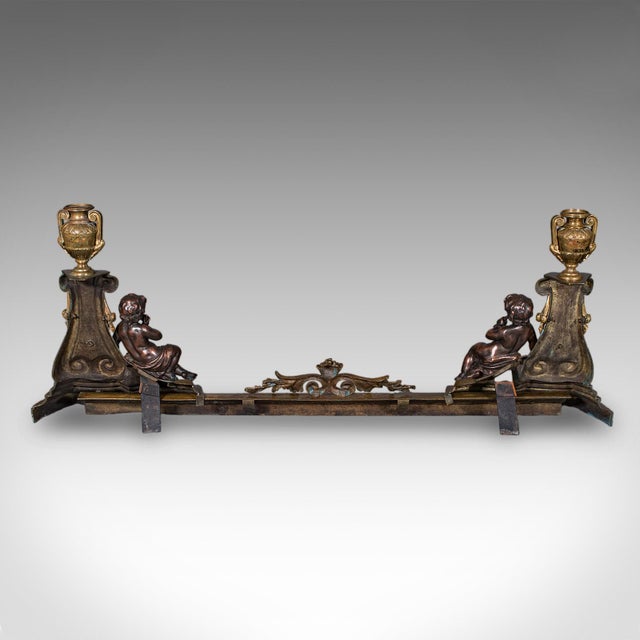 Antique Adjustable Fireplace Fender, English, Bronze, Fire Kerb, Victorian, 1880 For Sale - Image 10 of 12
