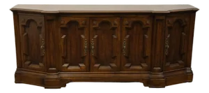 Drexel Heritage Solid Walnut Italian Provincial 78" Buffet Sideboard 559-144
