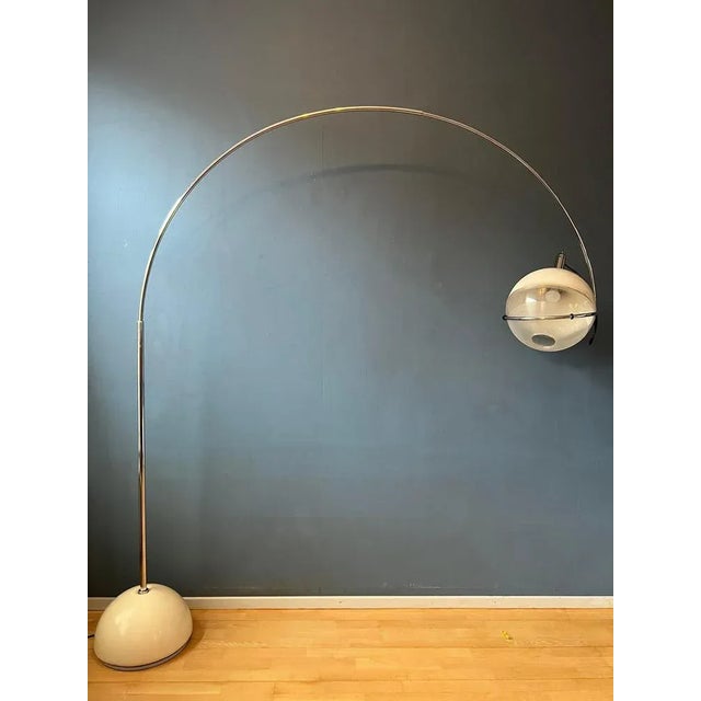 Space Age Focus Arc Floor Lamp by Fabio Lenci for Guzzini For Sale - Image 11 of 11