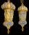 CVenetian Opal Glass Lanterns and Sconce, Murano, 1950s, Set of 2 For Sale - Image 3 of 18