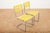 Stackable Yellow Model 1023 Garden Chair Set in Galvanized Steel Tubing and Wooden Slats by Embru, 1934, Set of 2 For Sale - Image 10 of 14