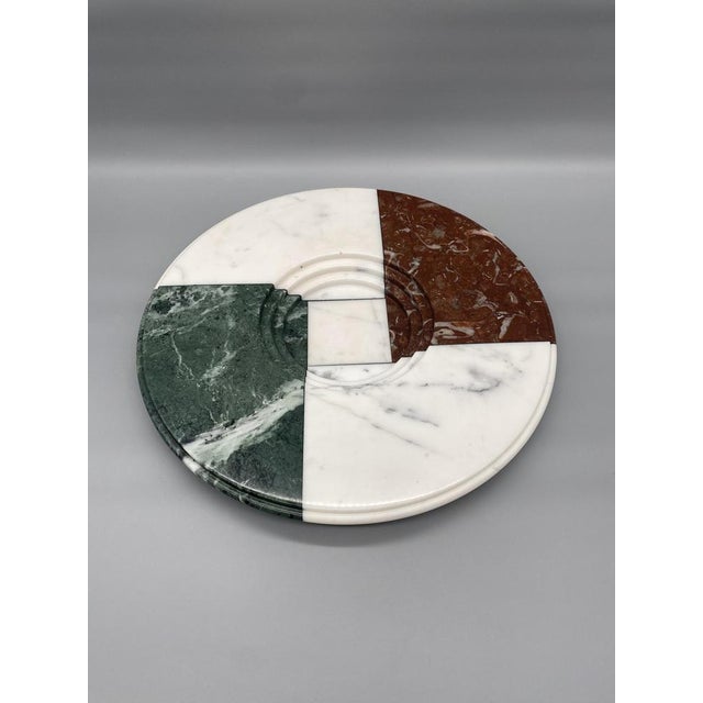 Carrara Marble Plate from Up & Up, Italy, 1970s For Sale - Image 11 of 14