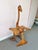 *Please see condition details. A spectacular solid oak abstract ostrich table, hand made by master woodworker Andrew J....