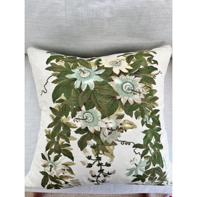 Michael S Smith Michael S Smith Malmaison Fontaine Pillows With Mint Welt, a Pair For Sale - Image 4 of 6