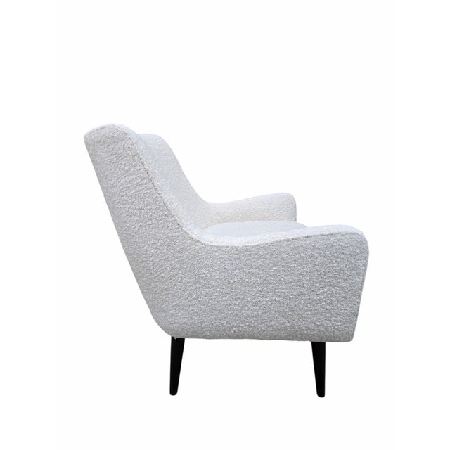 MCM Lounge Chairs Attributed to Charles Ramos, Newly Reupholstered - Pair For Sale - Image 9 of 11
