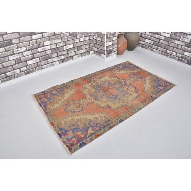 1950s Antique Wool Turkish Arae Rug For Sale - Image 5 of 10