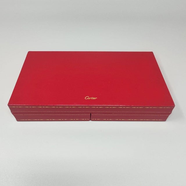 Paper Vintage Playing Cards Box from Cartier, 1970s For Sale - Image 7 of 8