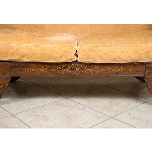 Anique French Sofa in Exotic Wood and Maple, 1800s For Sale - Image 3 of 5