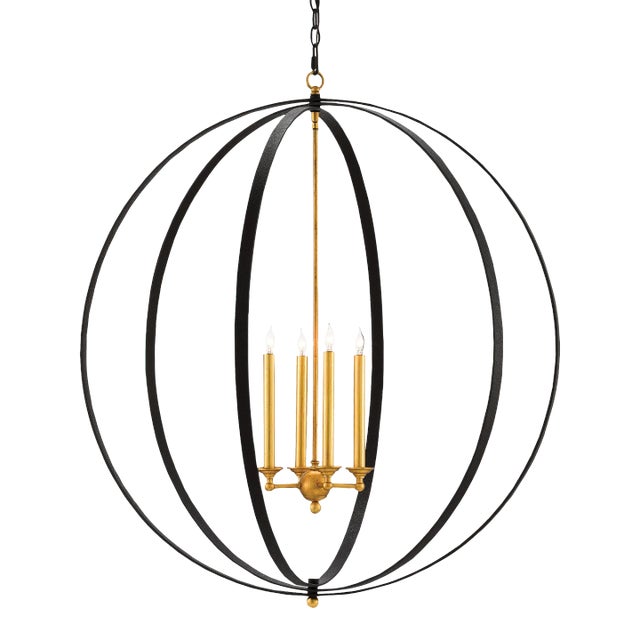 Currey & Company Ogden Orb Chandelier For Sale