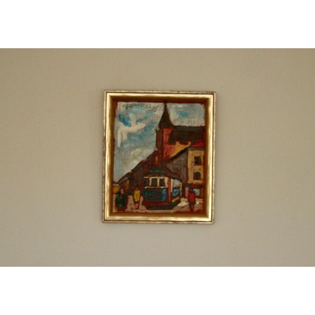 Wilhelm Henning, City II, 1950s, Oil on Panel, Framed For Sale - Image 13 of 13