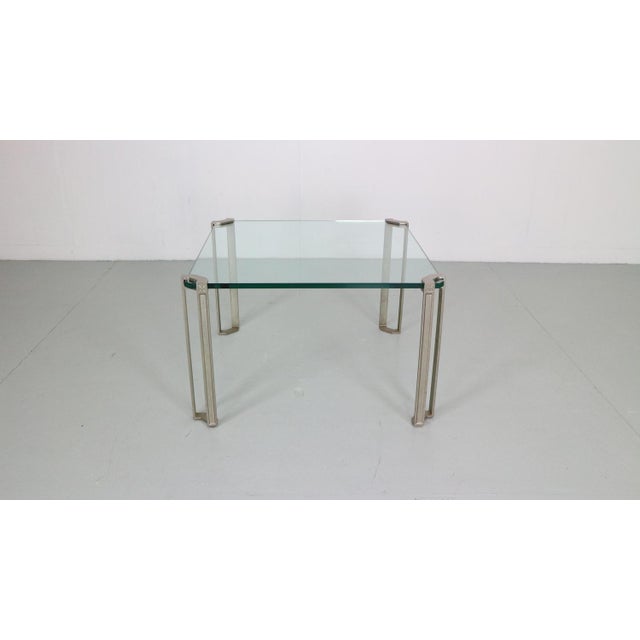 Peter Ghyczy Square Glass Coffee Table by Peter Ghyczy for Ghyzcy, 1970s For Sale - Image 4 of 18