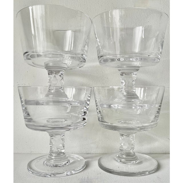 Glass Mid-Century Dansk Crystal Compotes-Jens Quistgaard-Set 4 For Sale - Image 7 of 9