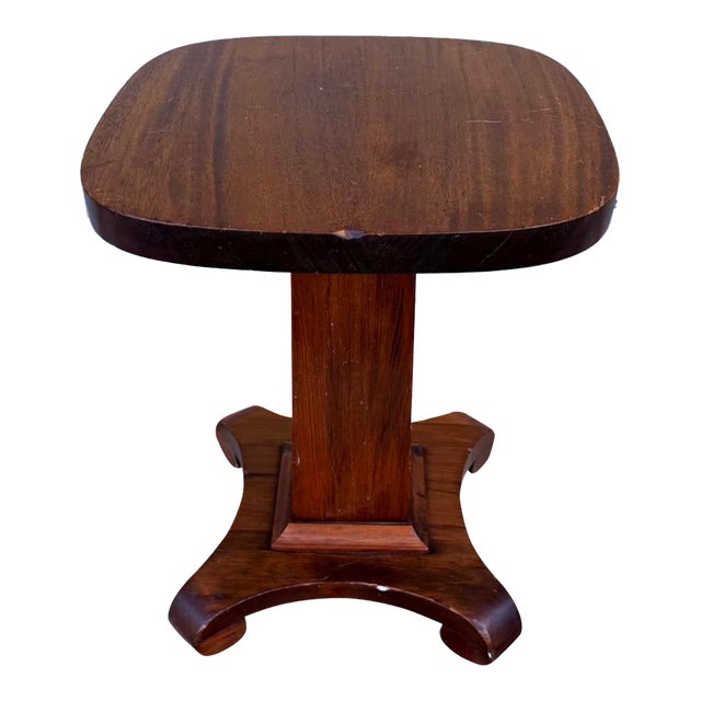 Vintage Mahogany Empire Revival Jardinière Stand, Circa 1920-1930 For Sale