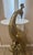 Gold Finish Peacock Side Table Marble Top For Sale In Phoenix - Image 6 of 12