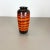 Article: fat lava art vase super rare orange, black coloration producer: ü- keramik, uebelacker, germany decade: 1970s...