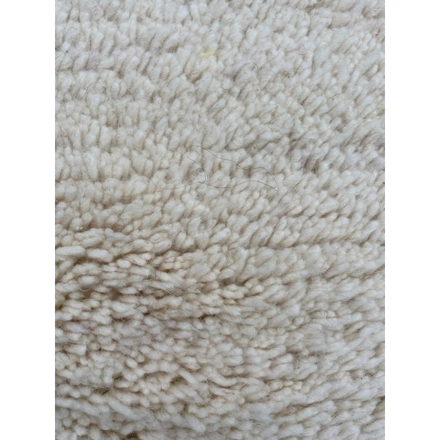 White Contemporary Hand-Knotted Area Wool Rug Living Room Ethnic Decor For Sale - Image 6 of 10