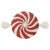Modern Peppermint Swirl Candy Hook Pillow with Tassels, 9 x 9" For Sale - Image 3 of 3