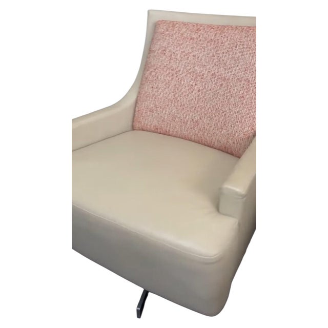 Textile 3 Barbara Barry "Scoop" Lounge Chairs for HBF-Blend of MCM Inspiration & Contemporary Refinement For Sale - Image 7 of 12