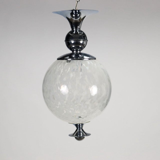 Chromed Metal and Glass Lamps, Italy, 1960s, Set of 2 For Sale - Image 3 of 7