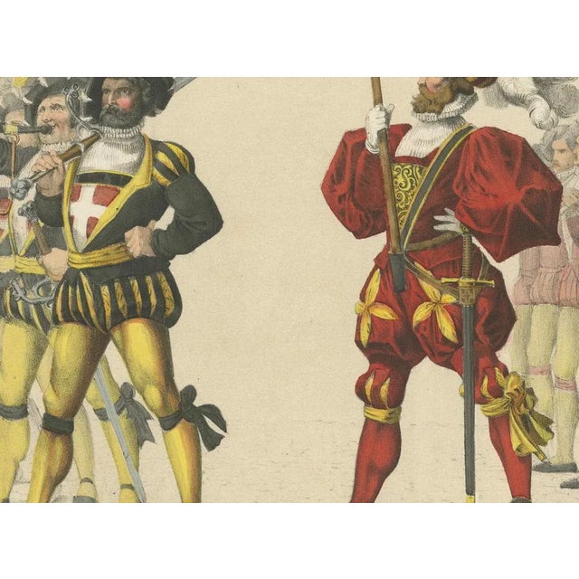 Title: The Cantons of Uri and Schwyz – A Celebration of Swiss Heritage and Strength : This striking hand-colored...