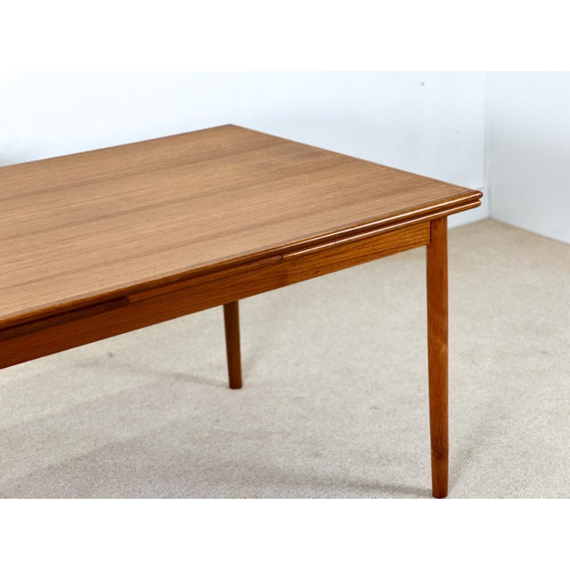 Brown Danish Extending Table in Teak, 1950s For Sale - Image 8 of 12