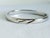 Vintage Italian 925 Sterling Silver Bypass Hinged Bangle Bracelet Italy Modern Sculptural Design For Sale - Image 14 of 14