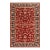 Classic Ziegler Red Blue Hand-Knotted Wool Rug - 6'3'' X 8'10'' For Sale