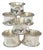 English Vintage Silver-Tone Rope Edge Napkin Rings – Set of 6 For Sale - Image 3 of 6