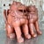 Wood Vintage Boho Painted Wood Foo Lions - a Pair For Sale - Image 7 of 9
