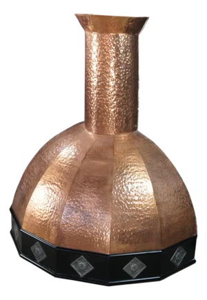 Rustic Farmhouse Hammered Copper Kitchen Stove Range Hood 58"
