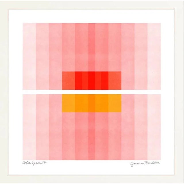 Contemporary "Color Space 27" Contemporary Minimalist Geometric Print by Jessica Poundstone, Framed For Sale - Image 3 of 3