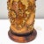 Burnt Orange 19th Century Belgian Wallpaper Printing Roller Lamp For Sale - Image 8 of 14