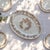 Elegant oval ironstone serving platter signed Longchamp, Liserons collection, late 19th century, circa 1890, sepia-toned....