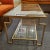 Post Modern Style “Apollo” Gilt Metal Coffee Table With Glass Top & Bottom Shelf For Sale - Image 4 of 11