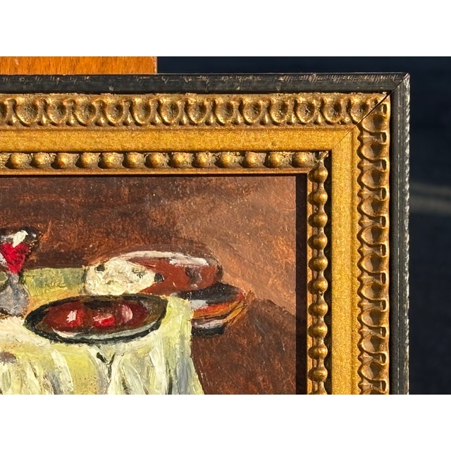 Mid 20th Century Charming Mid-20th C. American Original Oil on Board - Brooklyn, Nyc For Sale - Image 5 of 9