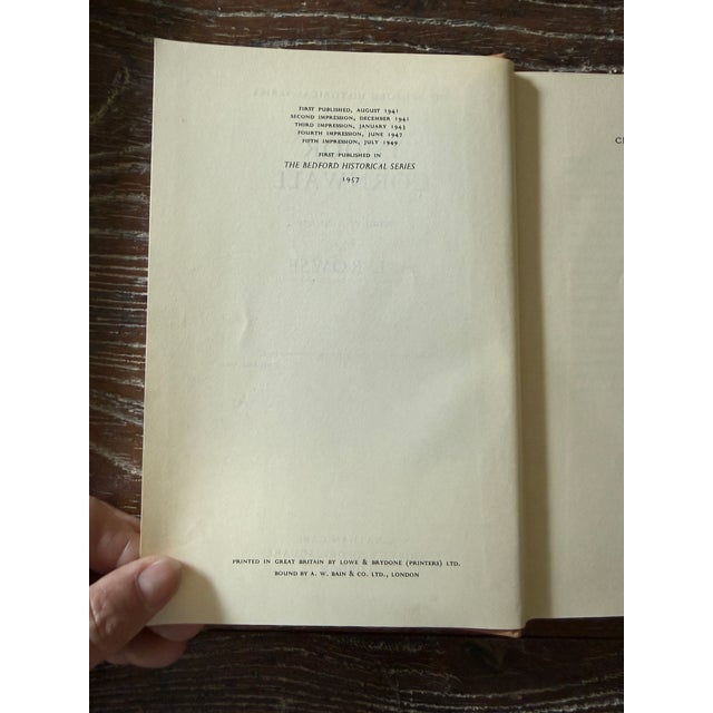 Taupe Tudor Cornwall Book 1957 Bedford Historical Series XIV English History Hardcover With Fold-Out Map For Sale - Image 8 of 12
