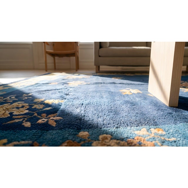 Textile Antique Chinese Peking Rug For Sale - Image 7 of 9