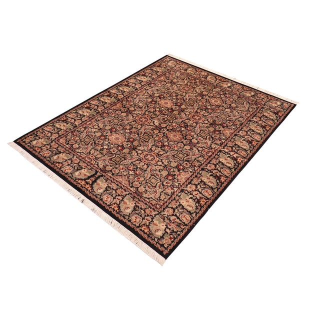 Designed with mesmerizing intricacy and gorgeous color palette, this hand-knotted masterpiece demonstrates the beauty and...