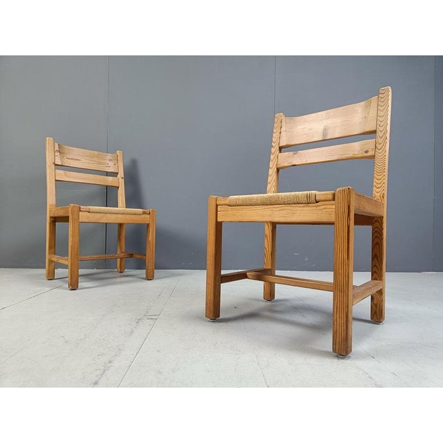 Pine Wood Dining Chairs from GM Mobler, 1960s, Set of 5 For Sale - Image 11 of 16