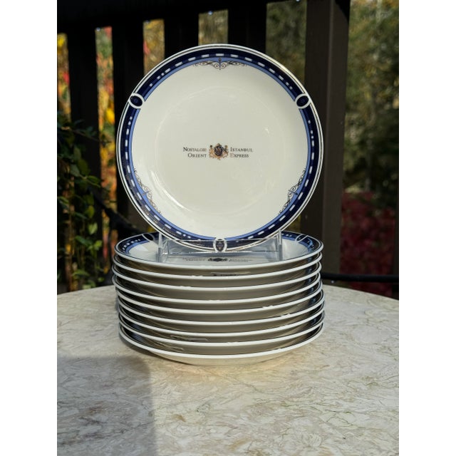 Ceramic Vintage Orient Express Dessert Plate For Sale - Image 7 of 9
