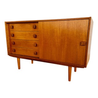 Mid-Century Danish Teak Sideboard with Drawers from Domino Møbler For Sale