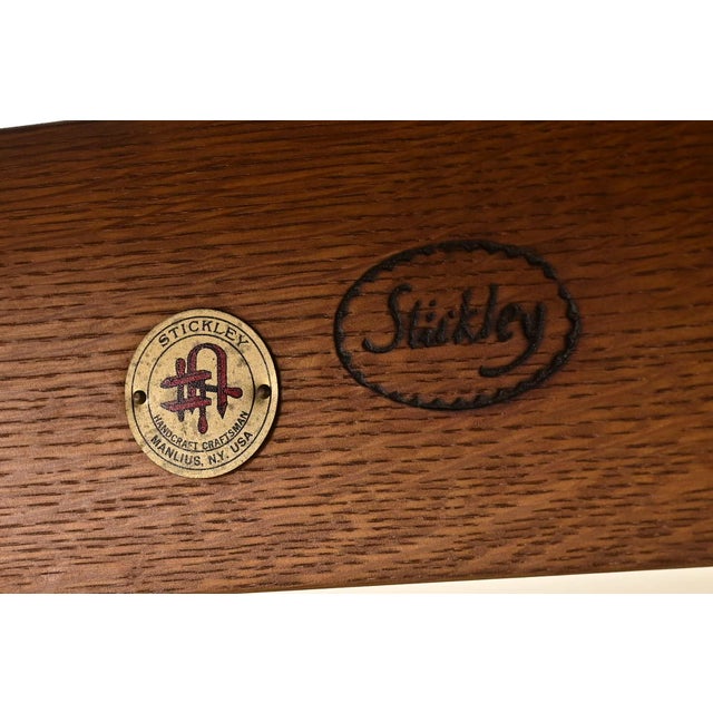 Stickley Mission Oak Arts & Crafts Settle Sofa For Sale - Image 11 of 12