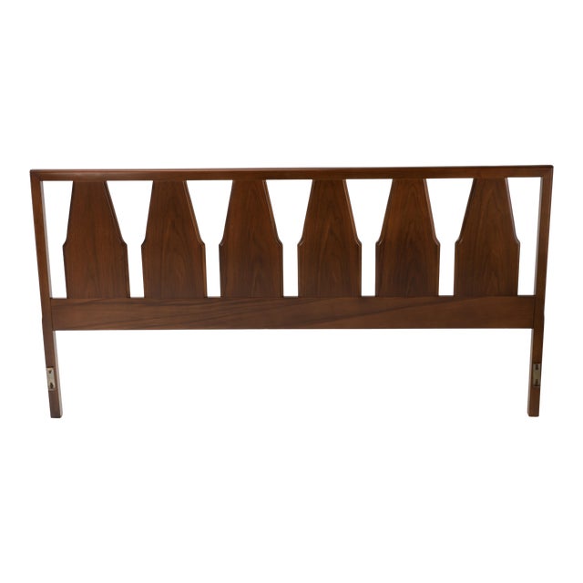 1960s MidCentury Walnut King Headboard Drexel Chairish
